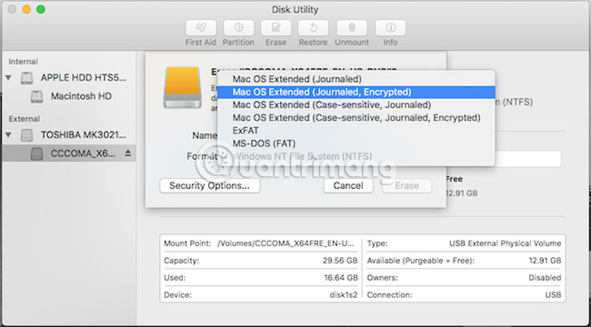 configure an external hard drive for mac
